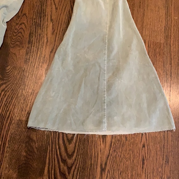 ❤️ Free People CRVY High-Rise Lace-Up Flare Size 31 CRVY Color Mint - Picture 9 of 12